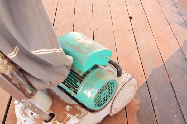 Cedar Deck Sanding in Wilmington